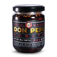 Don Pepe Salsa Macha Morita bottle showcases smoky, garlicky flavor for versatile cooking