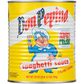 Don Pepino spaghetti sauce jar front reveals rich tomato flavor for weeknight pasta