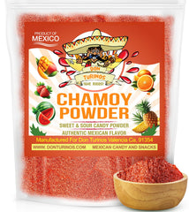 Don Turinos Chamoy Powder 12oz bag front, perfect for fruit and snacks.