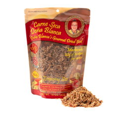 Dona Blanca dried beef 16oz packaging shows premium cuts, ideal for meal prep snacks.