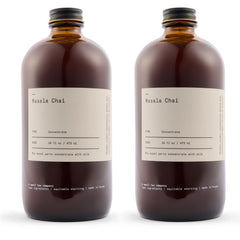 DONA Original Masala Chai concentrate bottle front showing bold spice blend for hot or iced chai