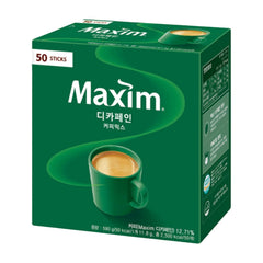 Dongsuh Maxim Decaf Coffee Mix 50T packaging ready for quick home brewing