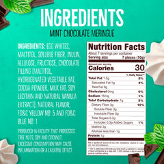 Don't Worry meringue cookie crisp exterior, soft interior bite.