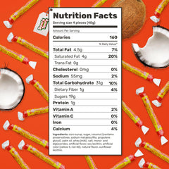Donty-Tonty Coconut Candy resealable bag keeps treats fresh and portable.