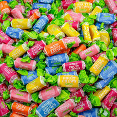 Donty-Tonty Fruit Chews cherry flavor bag—ideal party snack
