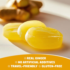 Donty-Tonty ginger-turmeric hard candy, 109 pieces, ideal for sharing and bulk gifting.