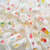 Donty-Tonty JUJUBE NOUGAT candy shows soft-chewy texture with fruity jelly pieces for a tasty snack