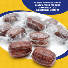 Donty-Tonty Root Beer Barrels individually wrapped for convenient snacking on the go.