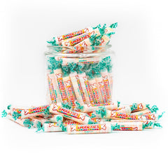 Donty-Tonty Tropical Candy Rolls bag detail showing freshness seal.