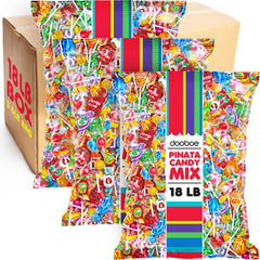 Dooboe 18lb bulk candy mix—colorful assortment for party favors and bulk sharing.