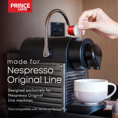 Doomi Prince Caffe Espresso pod crema with nuanced notes.