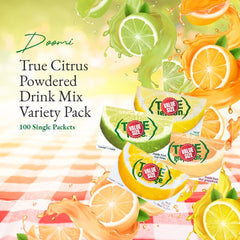Doomi Truae Lime packet delivers crisp lime flavor for sparkling water