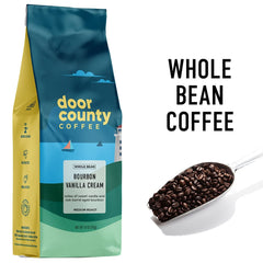 Door County Bourbon Vanilla Cream beans ready for a smooth, aromatic brew.