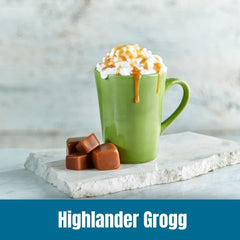 Roasted Door County Coffee Highlander Grogg beans showcase quality.