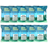 Door County Coffee Sampler Black & Tan bag with rich aroma for mornings.