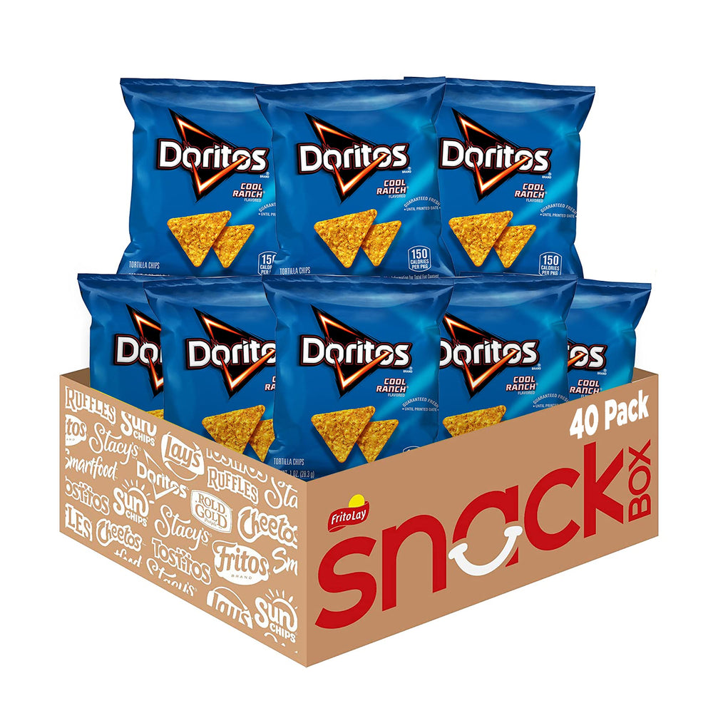 Doritos Cool Ranch bag close-up showcases bold flavor and iconic crunch
