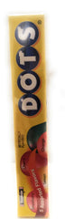 DOTS candy box open pour shot, showcasing flavors for quick snacking