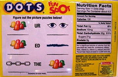 Dot's Gumdrops colorful closeup highlights vivid flavors great for parties and snacking.