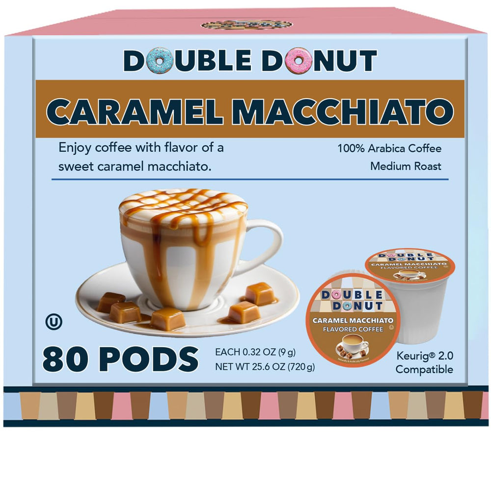 Double Donut Caramel Macchiato pods create a cozy cup in minutes