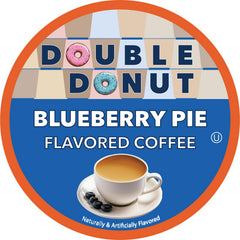 Double Donut Coffee Blueberry Pie pod box packaging for easy storage.