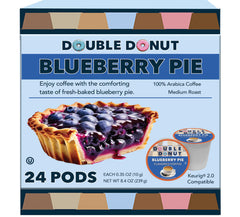 Double Donut Coffee blueberry pod packaging with convenient single-serve design