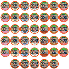 Double Donut Coffee decaf flavored pods variety pack box for Keurig brewing