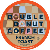 Double Donut Coffee French Toast pods in packaging, easy to store for quick morning brews.