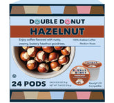 Double Donut Hazelnut pods pack front, recyclable single-serve convenience.