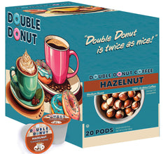 Packaging of Double Donut Hazelnut pods for office use
