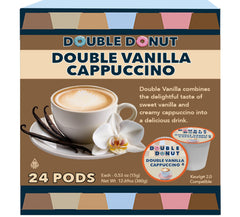 Double Donut Coffee vanilla cappuccino pods pack ready for use