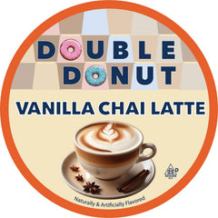 Pouring Double Donut Vanilla Chai Latte Pods into a Keurig cup in use