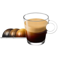 Double Espresso Pods assortment with 3 sleeves (Dolce, Scuro, Chiaro) for varied mornings.