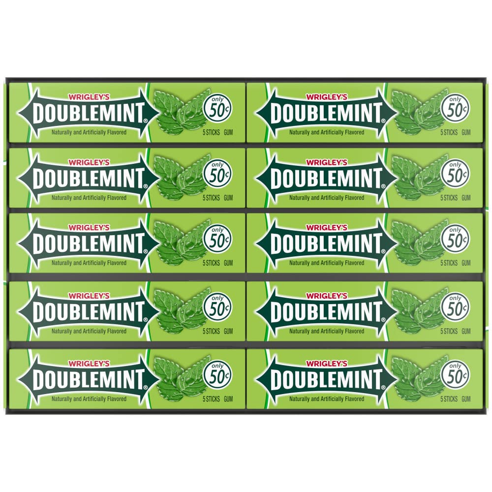Doublemint bulk pack display with forty 5-stick packs for easy stocking.