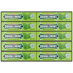 Doublemint bulk pack display with forty 5-stick packs for easy stocking.