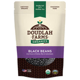 Doudlah Farms organic dried black beans 1lb – front view for versatile meals