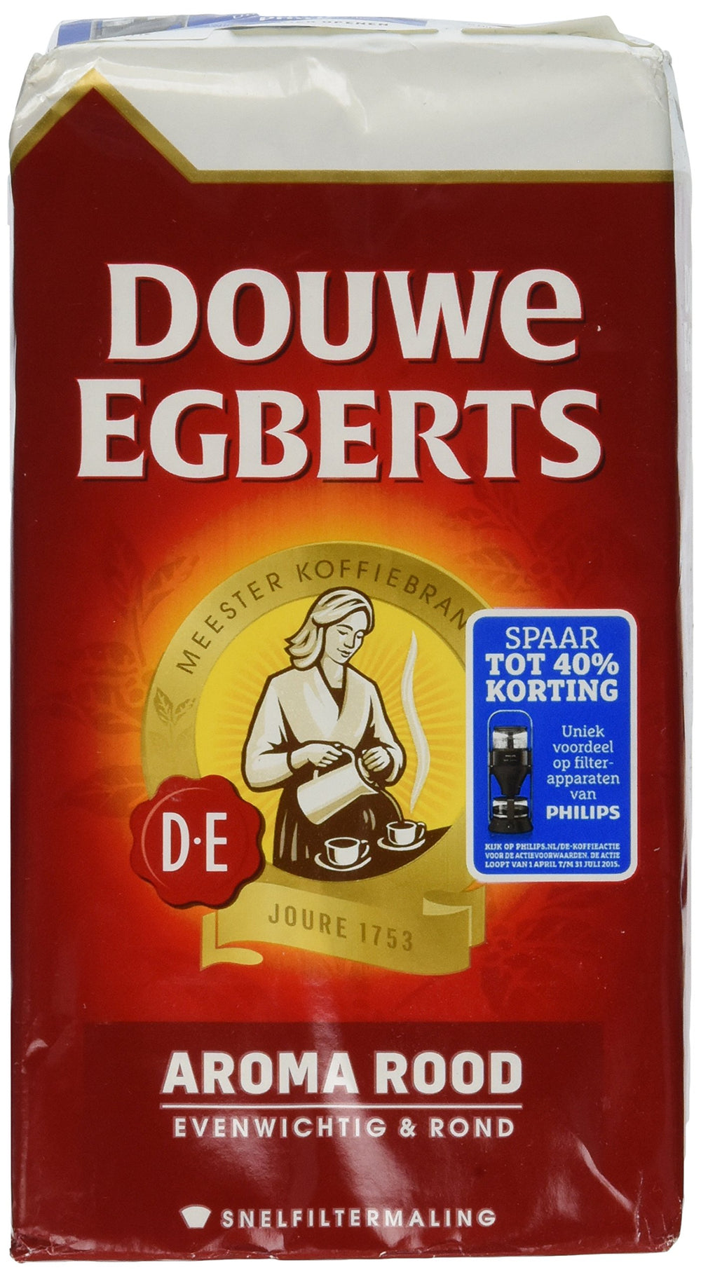 Douwe Egberts Aroma Rood ground coffee for a smooth, aromatic cup