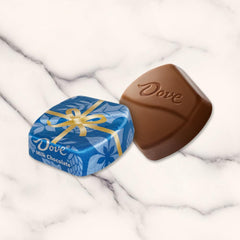 Inside message on Dove Promises foil-wrapped chocolate