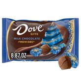 Dove Promises milk chocolate with festive holiday foil wrap for gifting