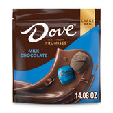 DOVE PROMISES milk chocolate bag front view, gift-ready packaging for sharing.