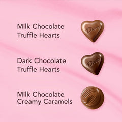 DOVE red heart tin packaging ideal for Valentine gifting.