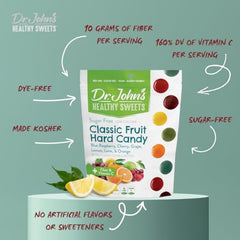 Dr. John's keto-friendly fruit candy supports low-carb snacking.