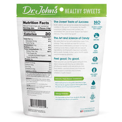 Dr. John's Healthy Sweets Lemon candy unwrapped, highlighting vibrant lemon color