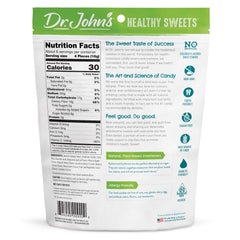 Dr. John's Signature Sours back label highlights vegan, gluten-free, keto-friendly options