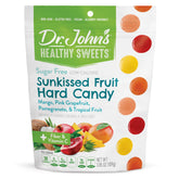 Dr. John's Sugar Free Candy Sunkissed Fruit pack shows zero sugar and fruity flavor