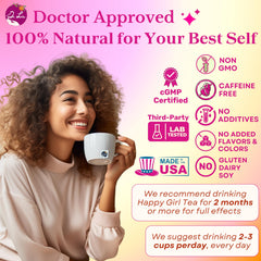 Dr. Lu Happy Girl Tea rose flowers evoke a floral aroma for relaxation.