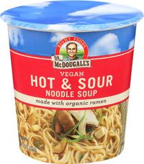 Dr. McDougall's Right Foods hot-sour cantans organic 1.9 oz pack ideal for on-the-go meals.
