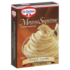 Dr. Oetker Mousse Supreme French Vanilla ready-to-serve dessert perfect for quick family treats.