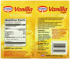 Dr. Oetker Vanilla Sugar sprinkled on pastries for aroma and sweetness