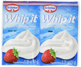 Dr. Oetker Whipped Cream Stabilizer sachets help achieve stable peaks for desserts