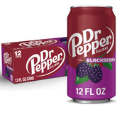 Dr Pepper Blackberry 12oz can close-up highlights berry-forward refreshment